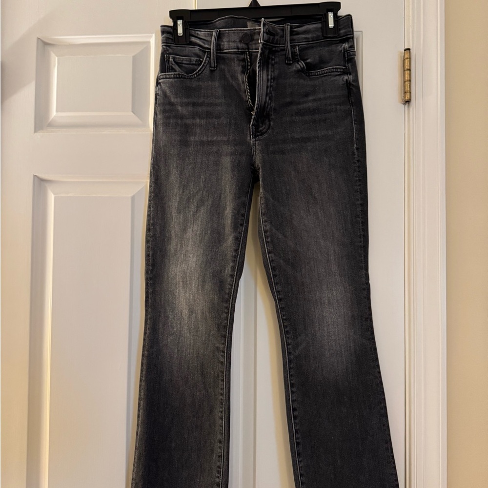 Mother The Insider Crop Step Fray Jeans
